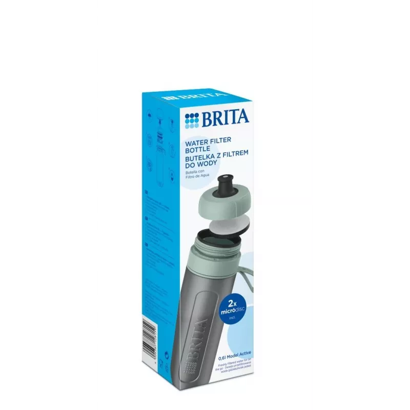 Brita Sports fľaša s vodným filtrom Active tmavozelená, zelená