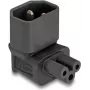 DeLOCK sieťový adaptér IEC 60320 - C14 na C5 konektor samica 2,5 A 90° čierny