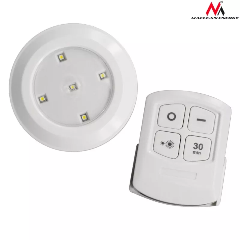 Maclean Energy MCE165 sada LED lámp s diaľkovým ovládaním, AAA batérie, 6 ks v sade