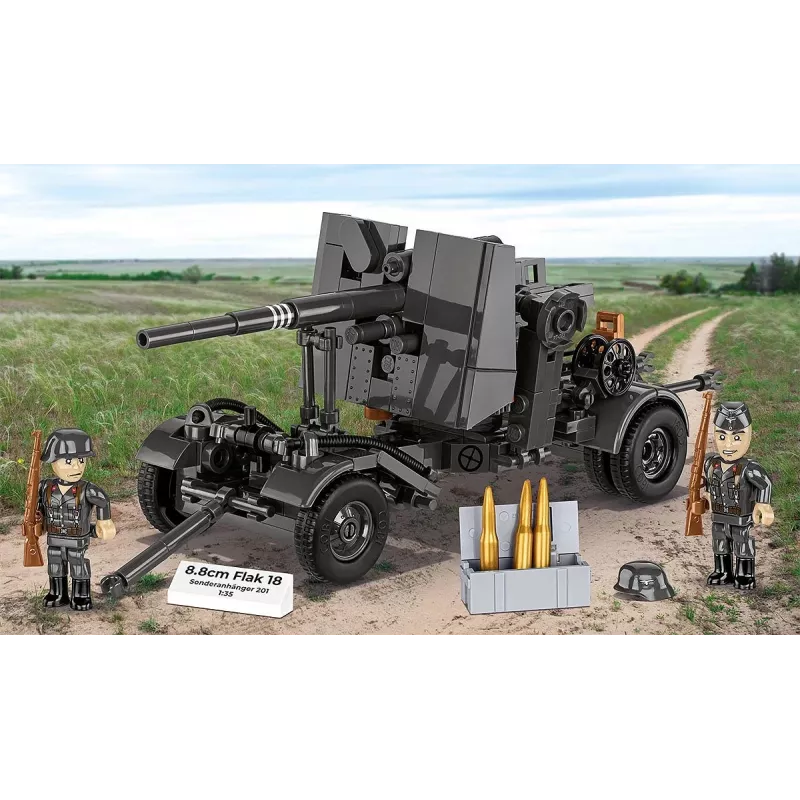 Stavebnica Cobi 8,8-cm Flak s prívesom – 360 dielov