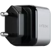 Nabíjačka pre mobilné zariadenia Satechi ST-UC30WCM-EU — univerzálna AC nabíjačka do interiéru s 1× USB-C, čierna/strieborná