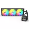 All-in-One kvapalinový CPU chladič Sharkoon S60 ARGB – 360 mm radiátor, 3×120 mm PWM ventilátory, čierny