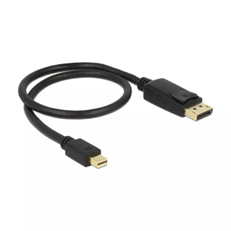 Mini DisplayPort na DisplayPort kábel DeLOCK 83984 0,5 m čierny
