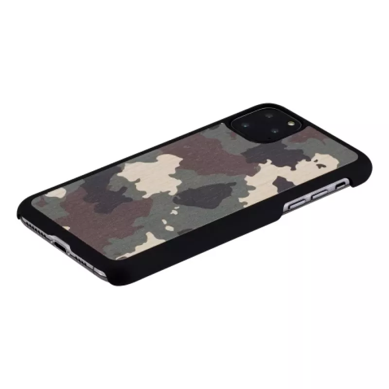 Puzdro na smartphone man and wood pre iPhone 11 Pro Max — maskovanie čierna