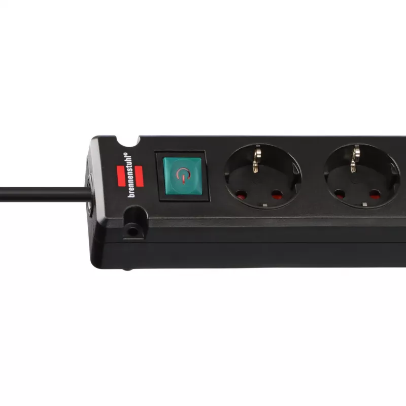 Predlžovací prívod Brennenstuhl Bremounta, 5 zásuviek, 2x USB-C, 3 m, čierny