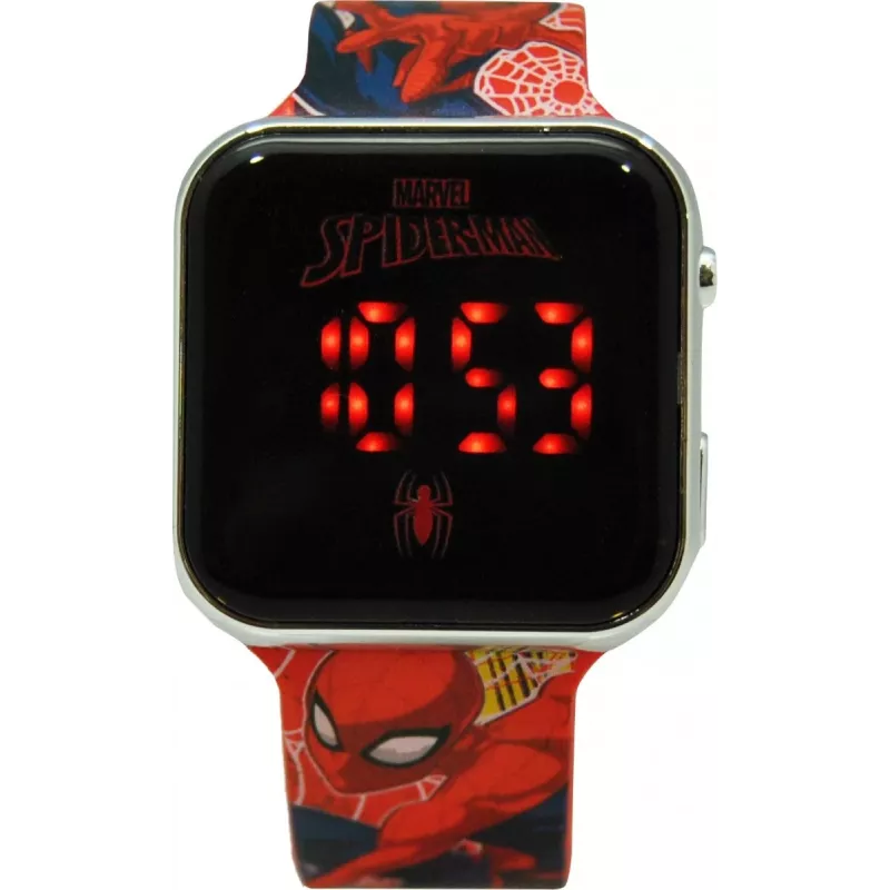 Náramkové hodinky LED s kalendárom Spiderman