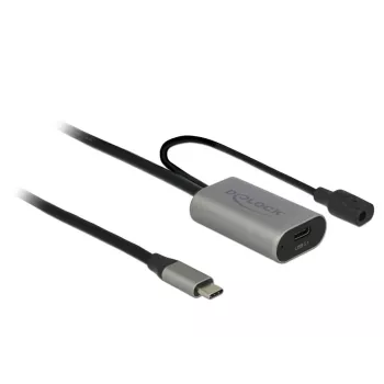 Delock USB-C Aktívny predlžovací kábel, 5 m, USB 5 Gbps (USB-20225 / 85392)