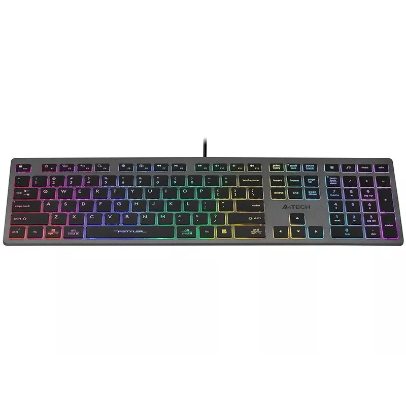 Káblová klávesnica A4Tech FSTYLER FX60H s neónovým podsvietením