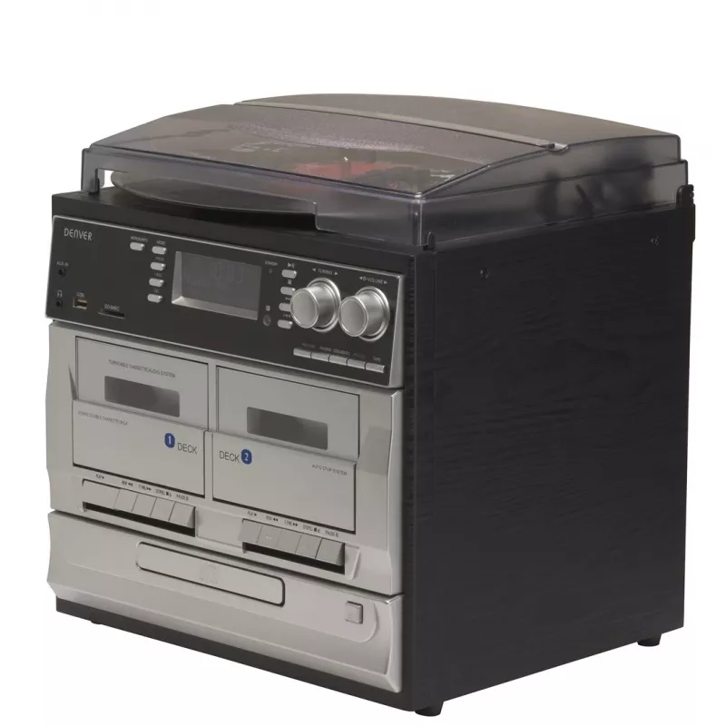 Denver MRD-166 DAB+ hudobné centrum s gramofónom, CD a kazetovým prehrávačom
