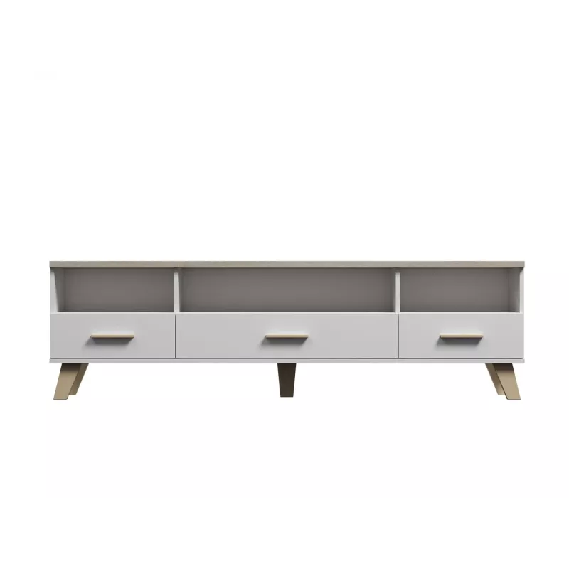 Cama RTV stojan LOTTA 180cm biely + sonoma dub