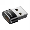 Baseus USB konektor samec na Type-C konektor samica adaptér konvertor čierny