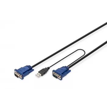 KVM kábel USB Digitus DS-19232 3m PS/2