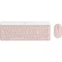 Logitech Slim Wireless Combo MK470 - sada klávesnica-myš - bezdrôtová - 2,4 GHz - QWERTY - ružová (920-011314)