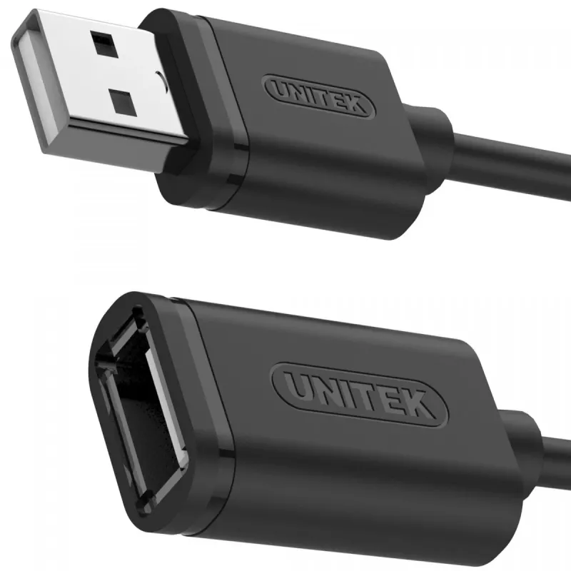 Predlžovací kábel Unitek Y-C428GBK USB 2.0, Am-af