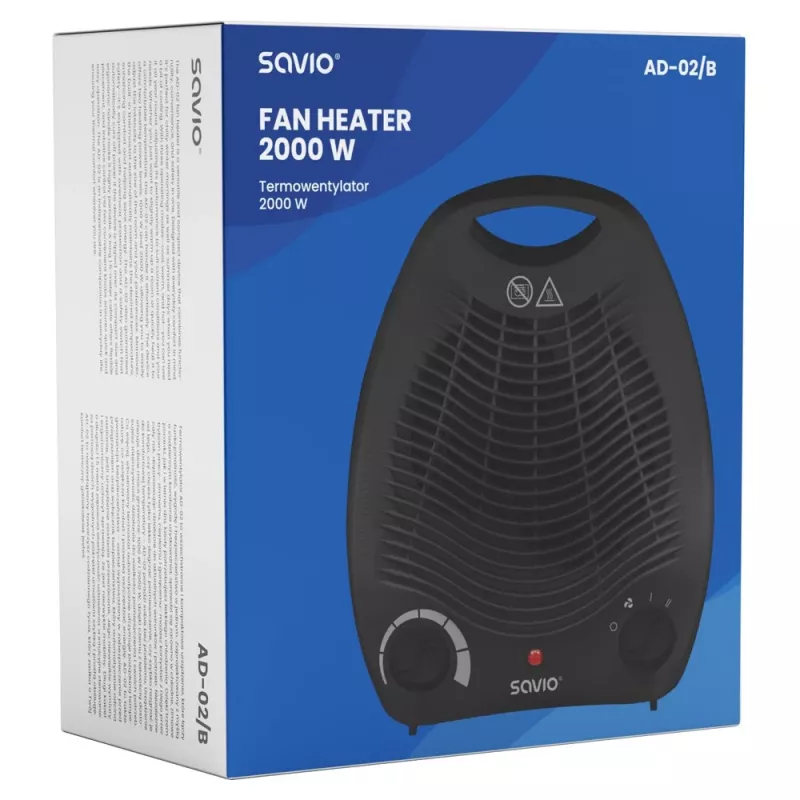Savio AD-02 B domáci ventilátor čierny