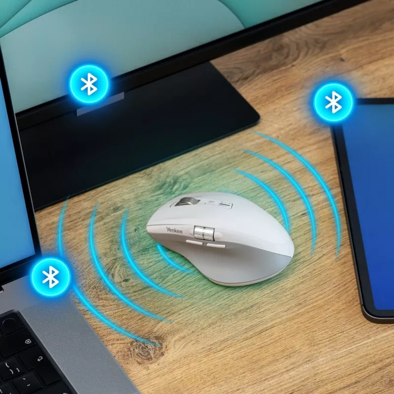 Bezdrôtová myš YENKEE 2095WH SPIN DUAL Smart Flying Scroll
