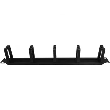 Alantec PK048 1U 19 organizér káblov s kefovaným priechodom, 5 plastových držiakov