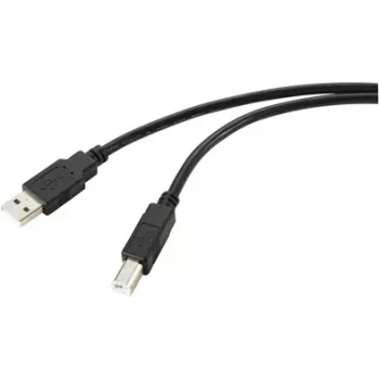 Renkforce RF-5770782 USB kábel 10 m USB 2.0 USB A USB B čierny (RF-5770782)
