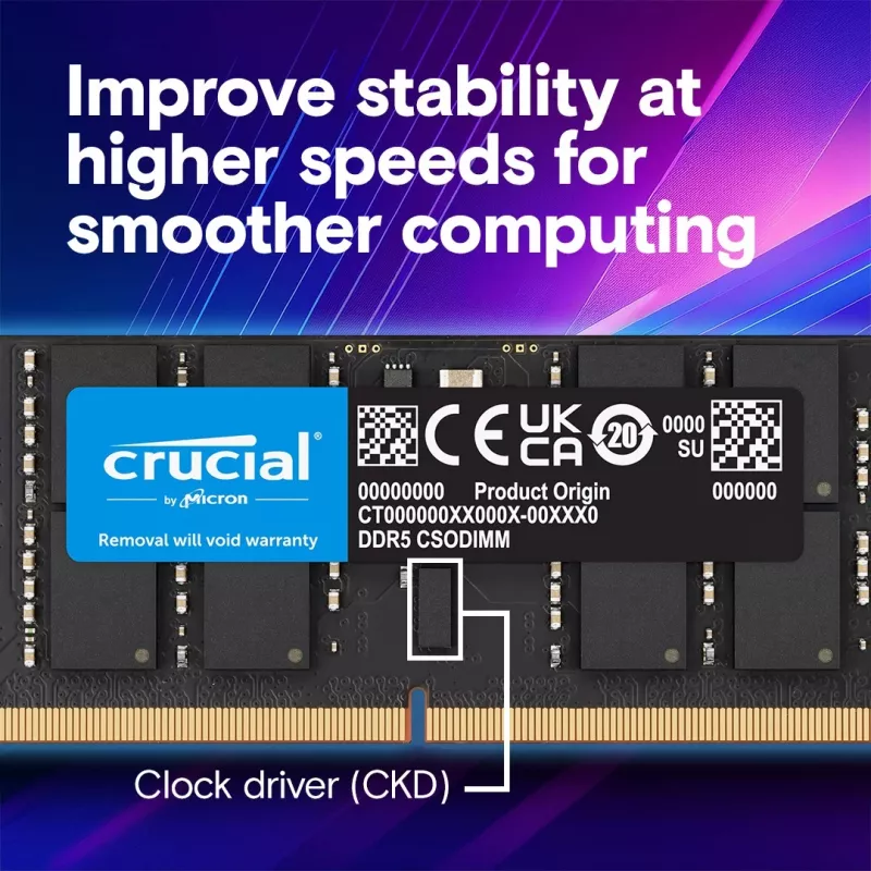 Pamäť pre notebook DDR5 CSODIMM 24 GB (1×24 GB)/6400 CL52