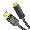 DisplayPort na HDMI káblový adaptér Vention HAGBH, 2 m, čierny, priemer 7 mm