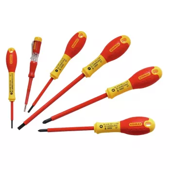 Izolovaný plochý Pozidriv set Stanley FATMAX 0-65-443