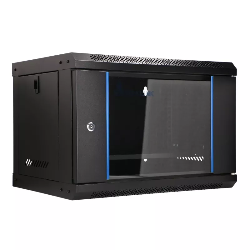 EXTRALINK LITE 6U 530X400 nástenný rack čierny s policou