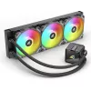 All-in-One kvapalinový CPU chladič Sharkoon S60 ARGB – 360 mm radiátor, 3×120 mm PWM ventilátory, čierny