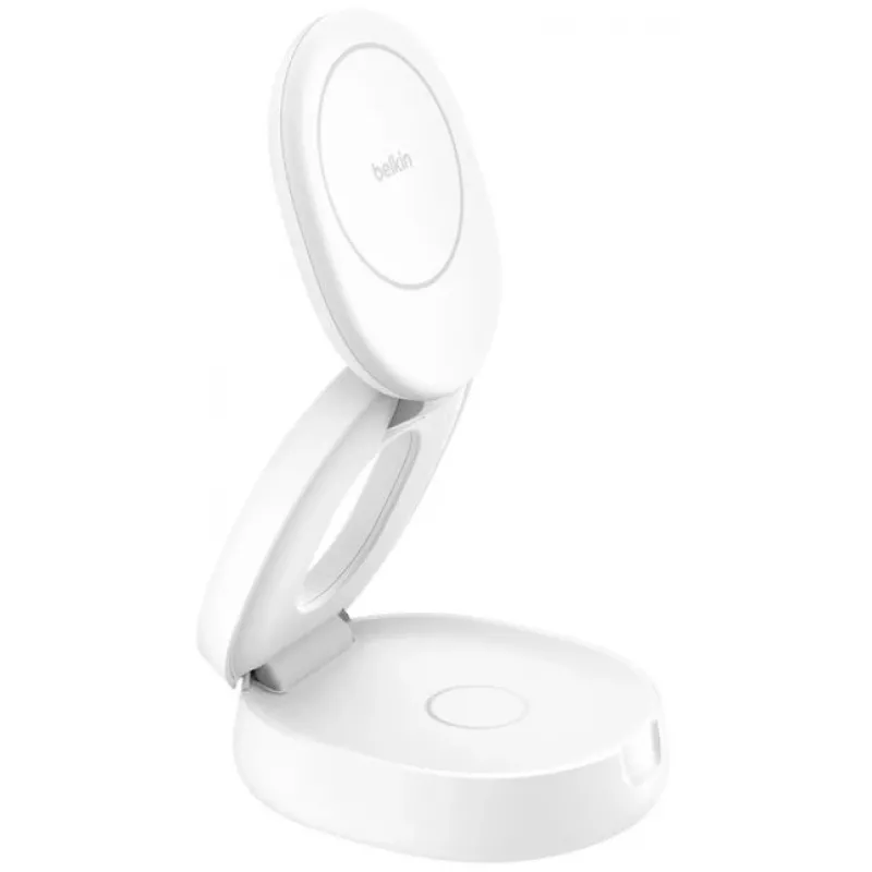 Nabíjacia stanica Belkin BOOSTCHARGE WIZ035kqWH 2-in-1 Qi2 15W pre telefóny a príslušenstvo