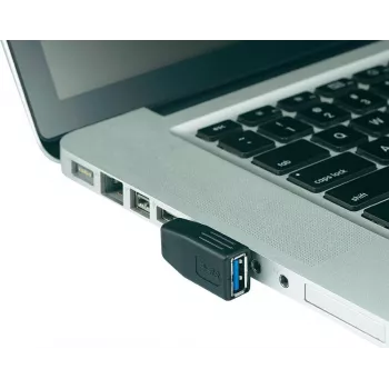 USB 3.0 uhlový adaptér Renkforce 29039C104R A-samec na A-samicu 90°