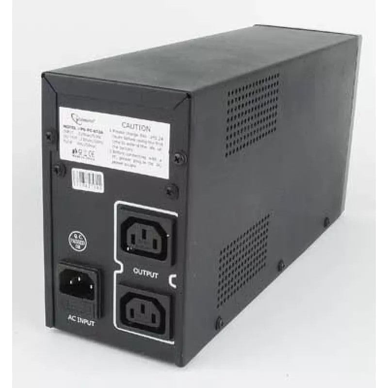Gembird UPS-PC-652A záložný zdroj napájania (UPS) Line-Interactive 0,65 kVA 390 W 3 AC výstupy