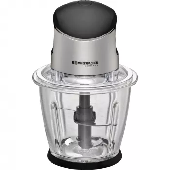 Elektrický drvič Rommelsbacher MZ 500 — 1,5 L, 500 W, nerezová oceľ čierna