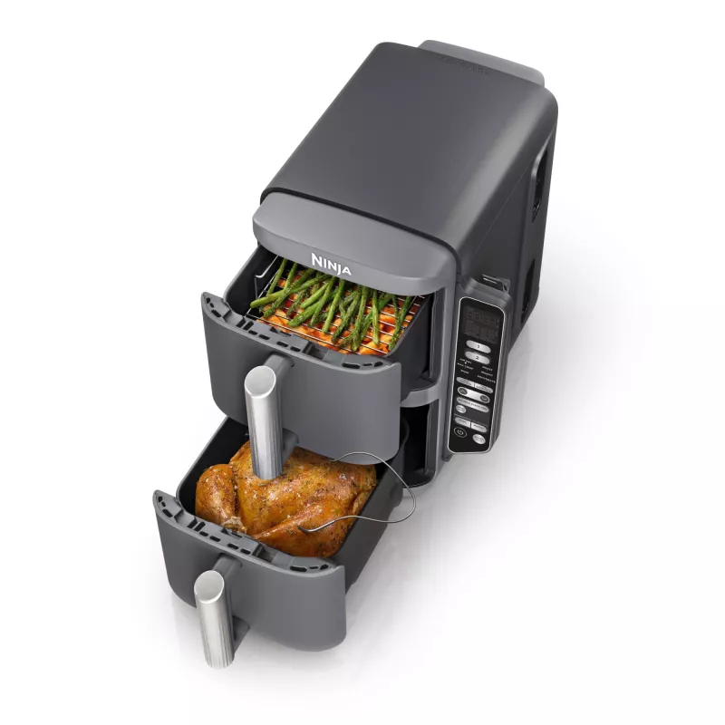 Ninja Double Stack XL teplovzdušná fritéza 2 priehradky s teplotnou sondou SmartCook 9,5 L SL451EU