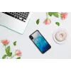 Puzdro na telefón iKins pre iPhone XS Max — modré jazero čierny finiš