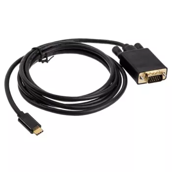 Káblový adaptér USB Type-C VGA Akasa AK-CBCA17-18BK