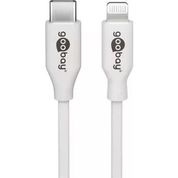 Nabíjací a synchronizačný kábel Goobay Lightning na USB-C 0,5 m