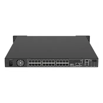 Sieťový videorekordér AXIS S2224 Mk II 24-kanálový, 48-kanálové prehrávanie, 7680×4320, 6 TB HDD, 256 GB SSD, RAID 0/1/10, 1U, čierny