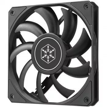 Skriňový ventilátor SILVERSTONE SST-AS120B 120 mm čierny priehľadný, 3-pin