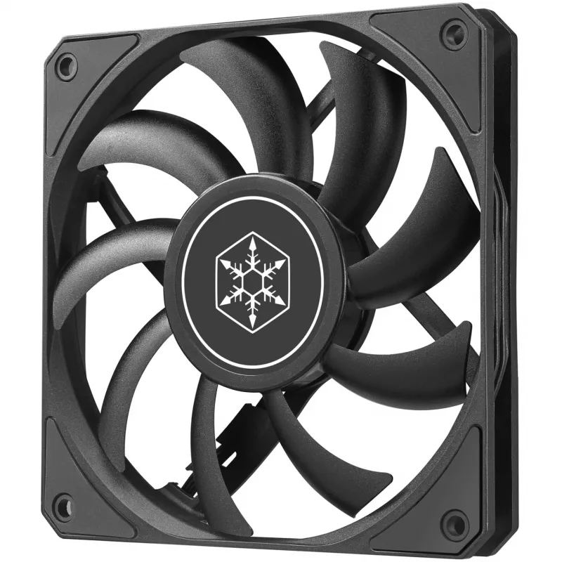 Skriňový ventilátor SILVERSTONE SST-AS120B 120 mm čierny priehľadný, 3-pin