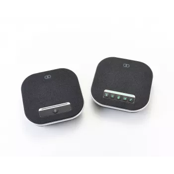 Konferenčný hlasitý telefón Boom Collaboration GEMINI s integrovaným mikrofónom, Bluetooth a USB, čierny
