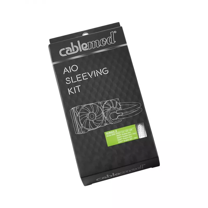 CableMod AIO Sleeving Kit Series 2 pre EVGA CLC / NZXT Kraken, biely