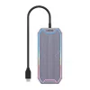 Unitek uHUB S7+ D1029A USB-C rozbočovač, USB 3.2 Gen 2 10 Gbps, HDMI 2.0, Gigabit RJ45, audio 3,5 mm, 100 W, sivý