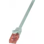 LogiLink PrimeLine patch kábel RJ-45 (M) na RJ-45 (M) 10 m UTP CAT 6 bezhalogénový sivý