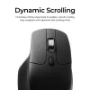 Myš Keychron M6 pravácka univerzálna — optická, RF bezdrôtová + Bluetooth + USB-C, 30000 DPI, čierna