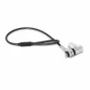 DICOTA D32068 univerzálny mini káblový zámok na notebook, 0,3 m, 3 vymeniteľné hlavy, strieborný
