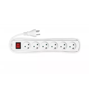 Microconnect MC-GRU0630DK rozbočovač napájania 3 m 6 zásuviek interiér biely