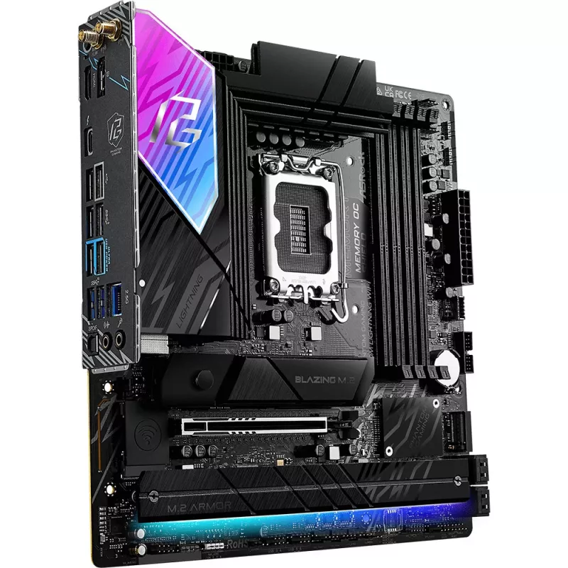 Základná doska ASRock B860M Lightning WiFi — Intel B860, LGA1851, microATX, DDR5, 4 DIMM, Wi‑Fi 6E, 2.5Gb LAN, Thunderbolt 4