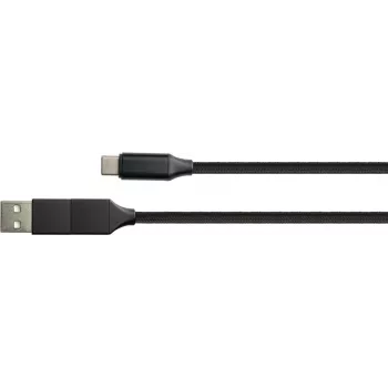 PYTHON 1,00m USB-C dátový kábel PD USB C konektor samec na vrátane USB-A adaptéra - adaptér - digitálny/dátový - m (PY-USB002S)