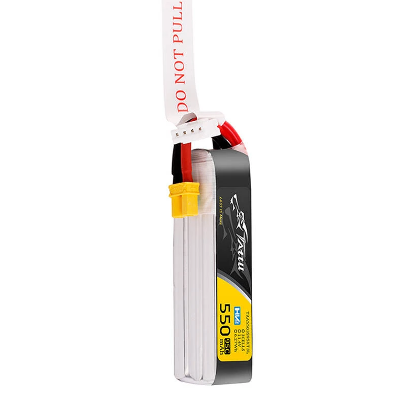 Tattu 3s 550mAh 95C 11.4V HV Lipo batéria s XT30 konektorom Long-Pack konektor
