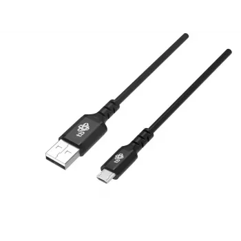 Kábel USB0-Micro USB 2m silikónový čierny Quick Charge