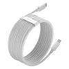 Baseus Simple Wisdom sada dátových káblov USB-C na Lightning PD 20W (2 ks/balenie) 1,5m biela